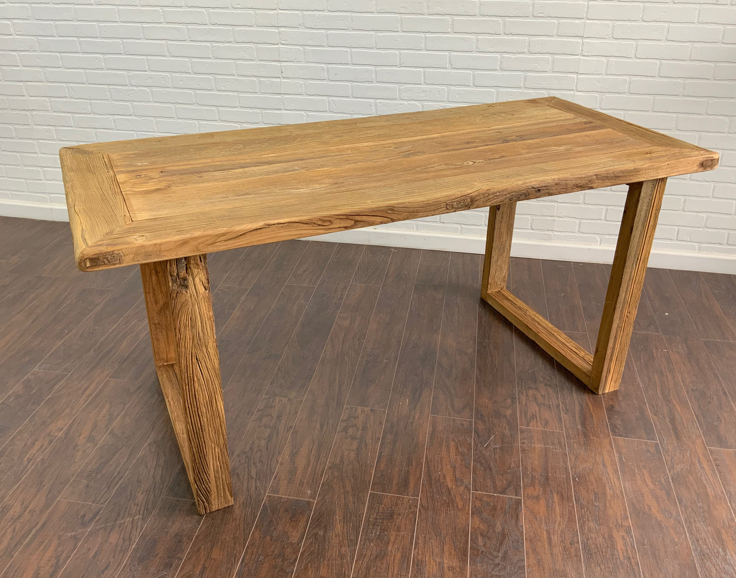 Reclaimed Elm Dining Table - Desk