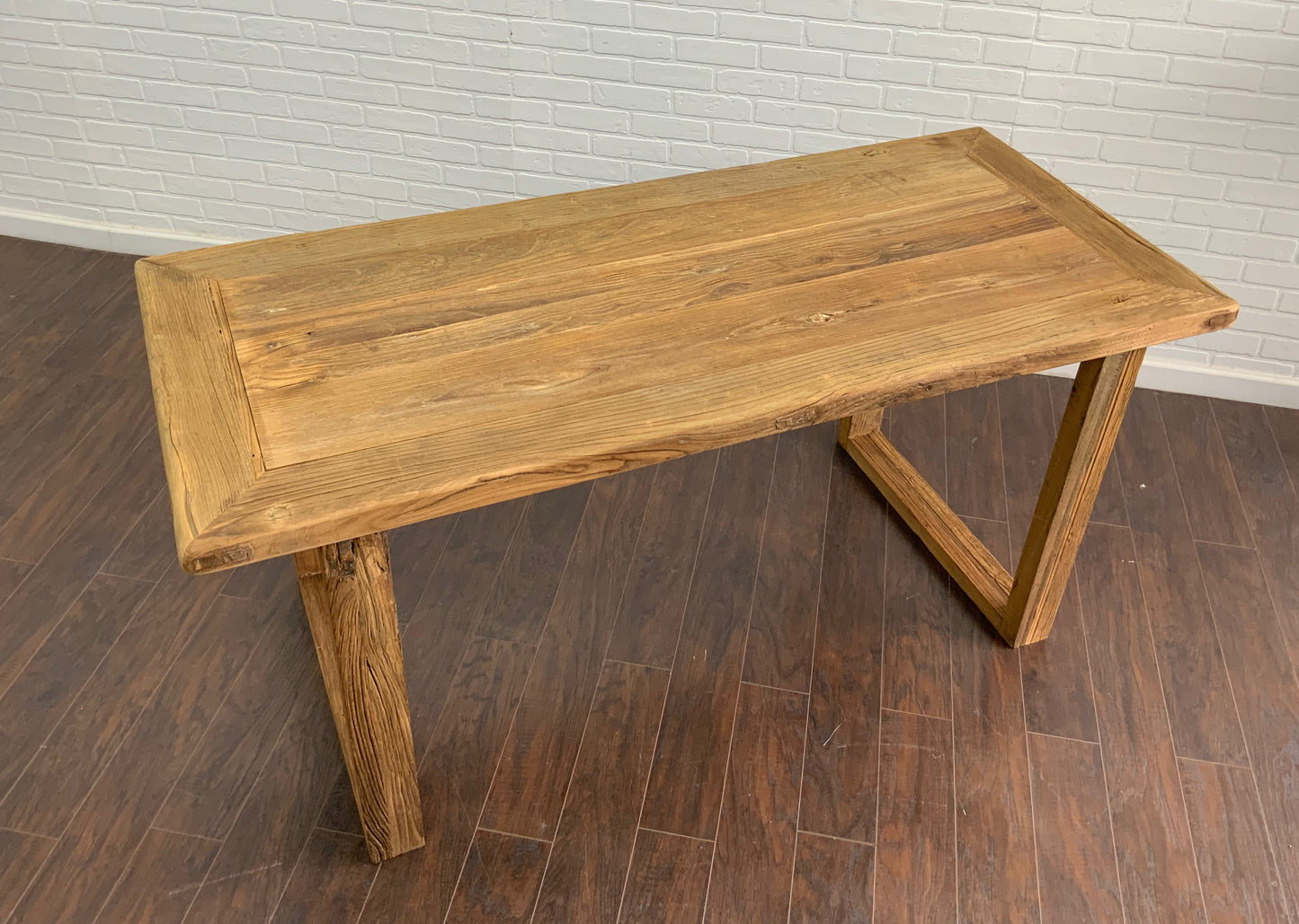 Reclaimed Elm Dining Table - Desk