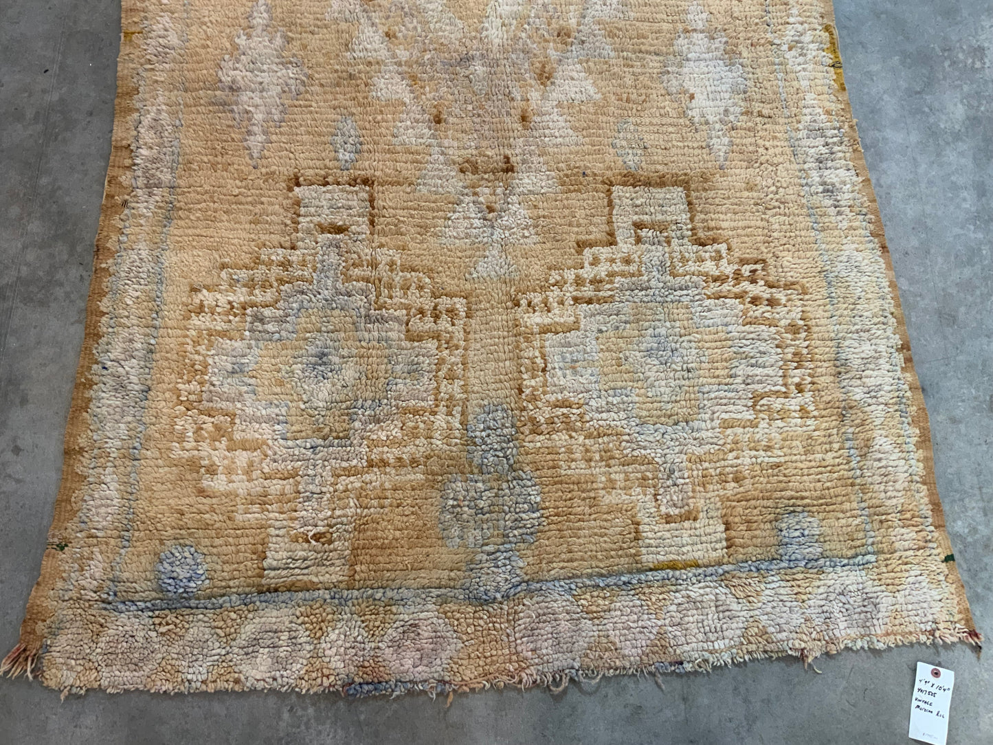 Authentic Vintage Moroccan Rug MNRG4017505 - 4’9” x 10’4”