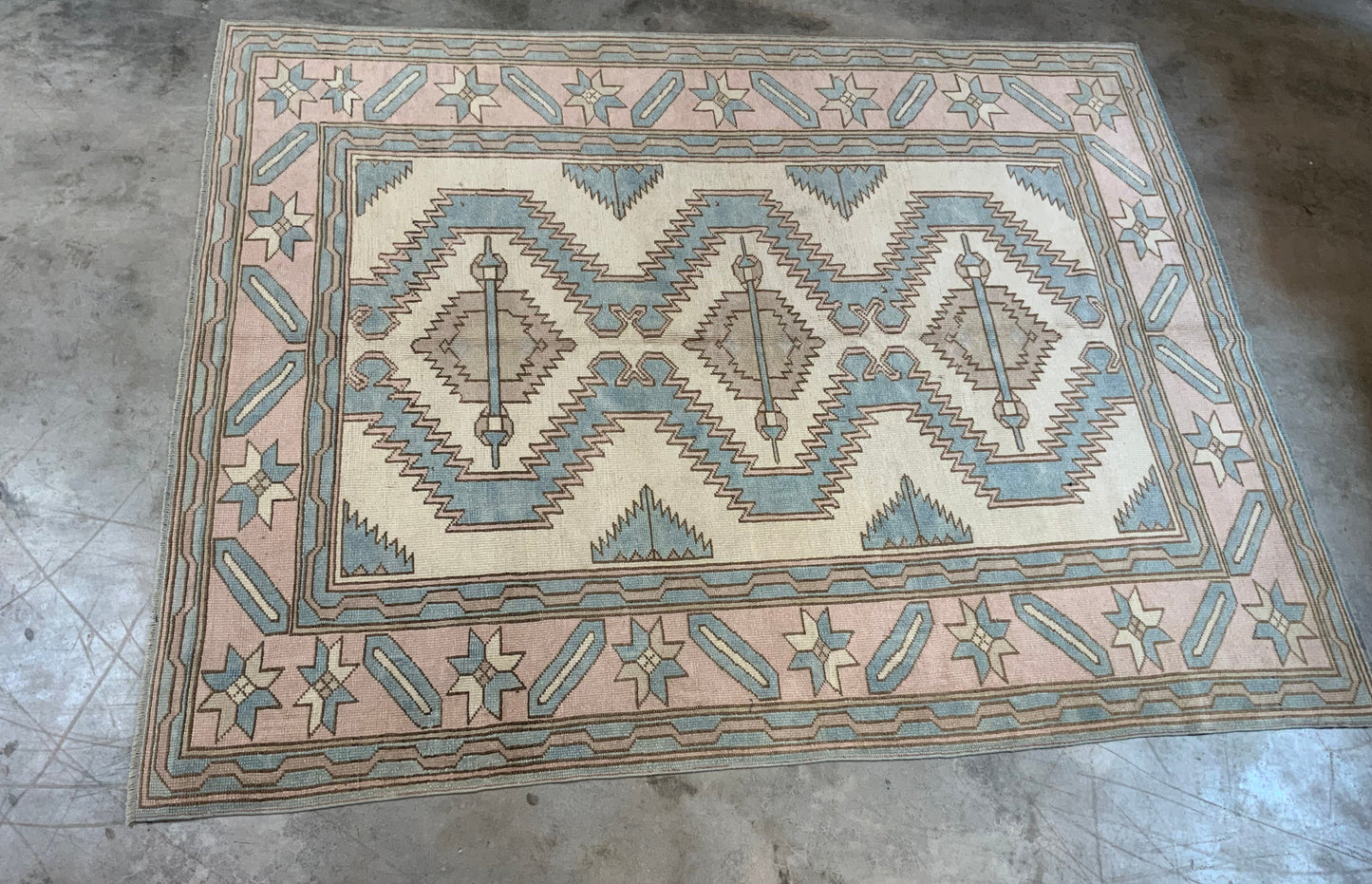 Authentic Vintage Turkish Rug TKRG4467450350 - 6'2" x 8’