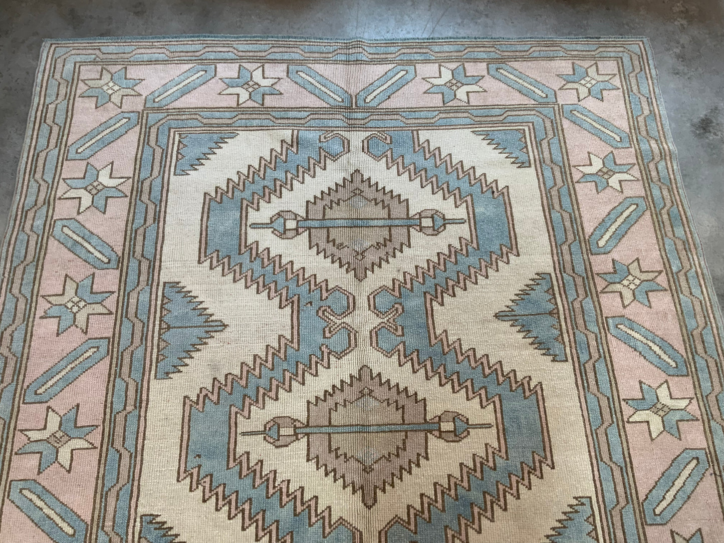 Authentic Vintage Turkish Rug TKRG4467450350 - 6'2" x 8’