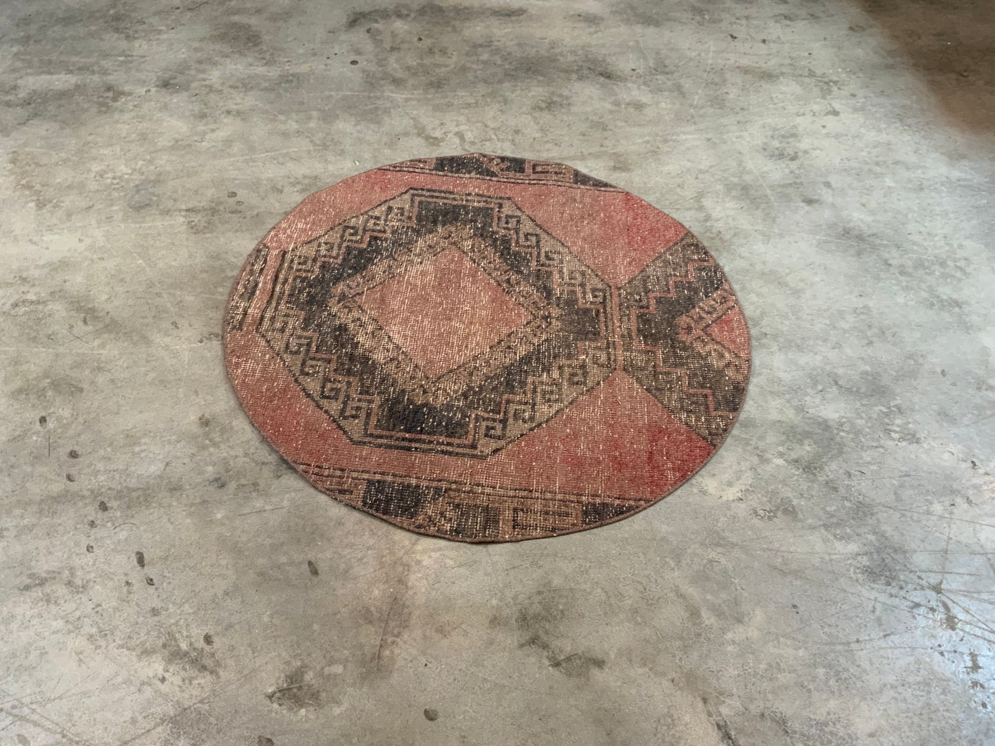 Authentic Vintage Turkish Rug TKRG9718291300 - 3'8" x 3'8”