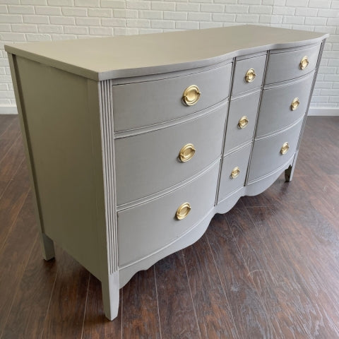 Vintage Triple Dresser - Ash Gray