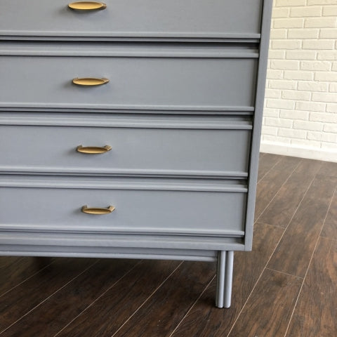 Vintage 4 Drawer MCM Chest - Mackenzie Gray