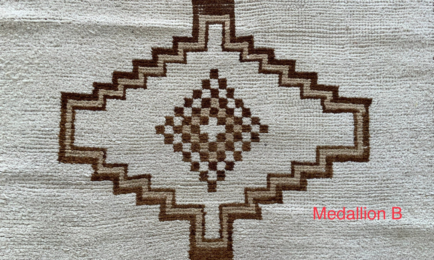 TK1002 - Customizable Vintage Rug Upholstered Ottoman - B