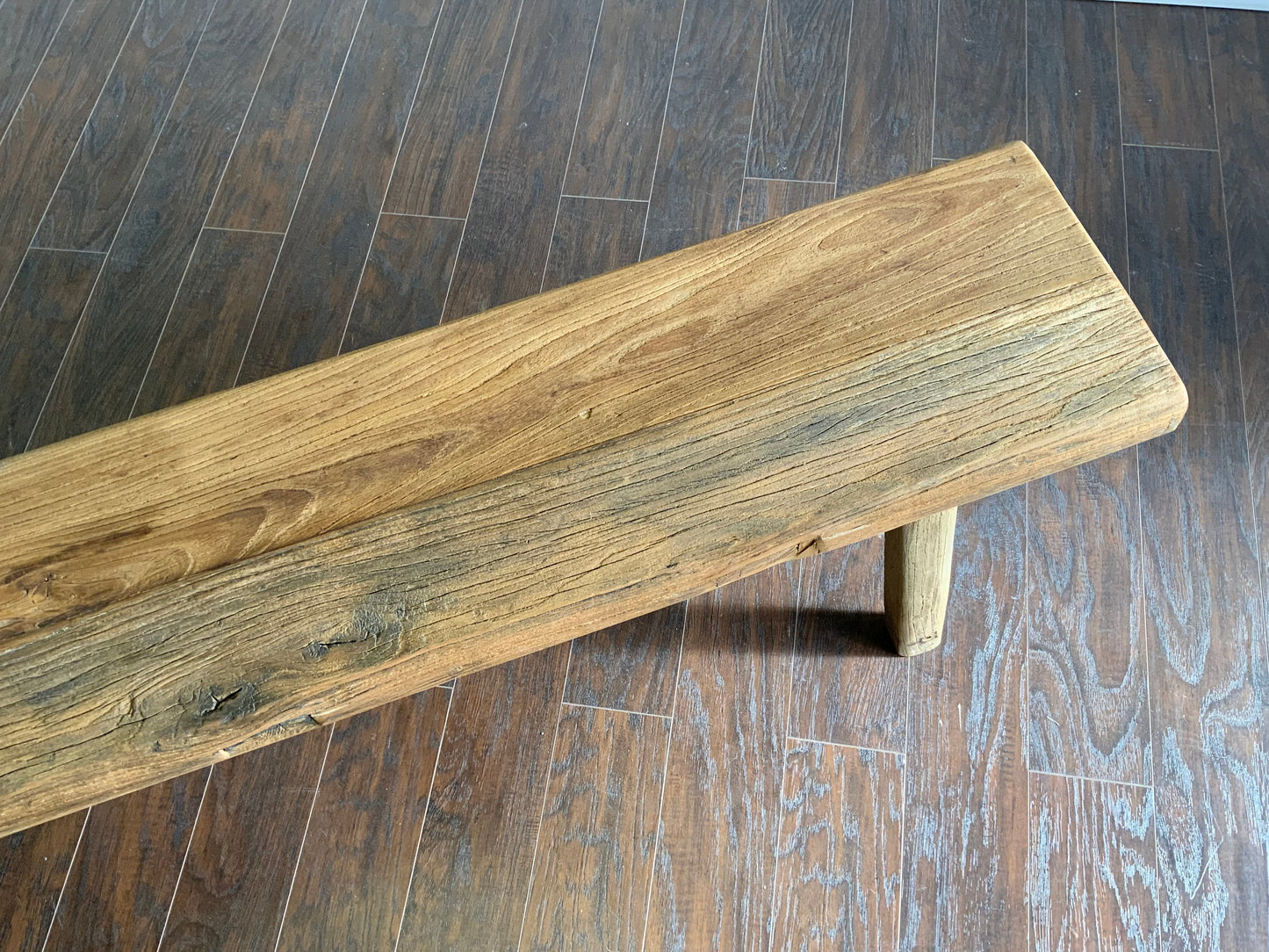 Reclaimed Elm 5’7” Entryway Bench