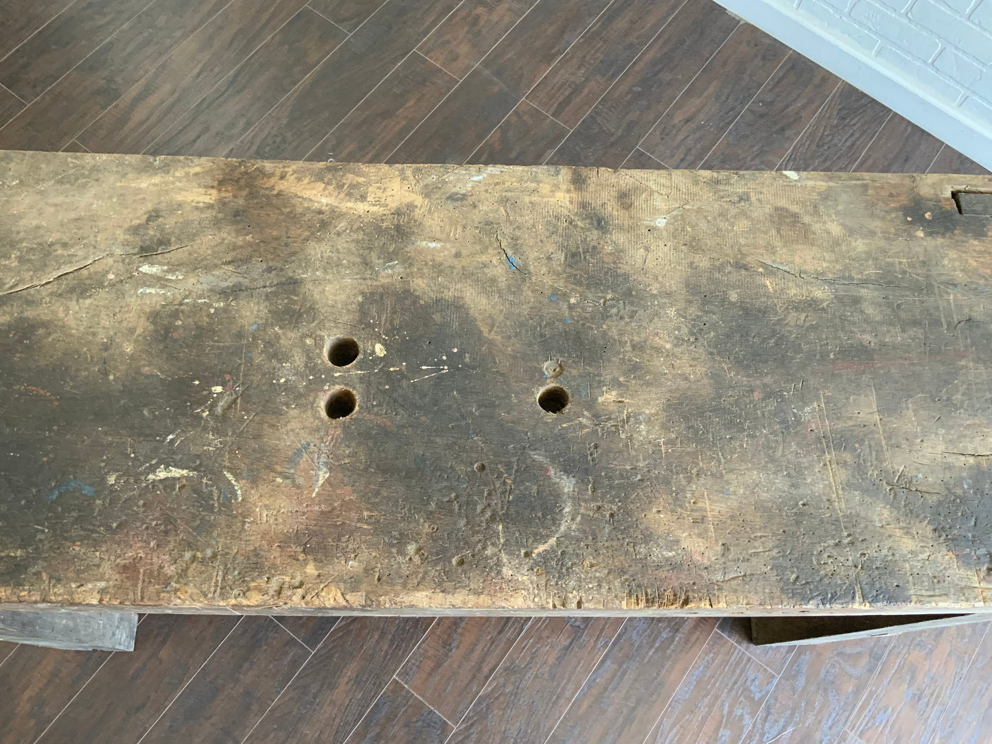 Beautiful One of a Kind Vintage Work Table Console
