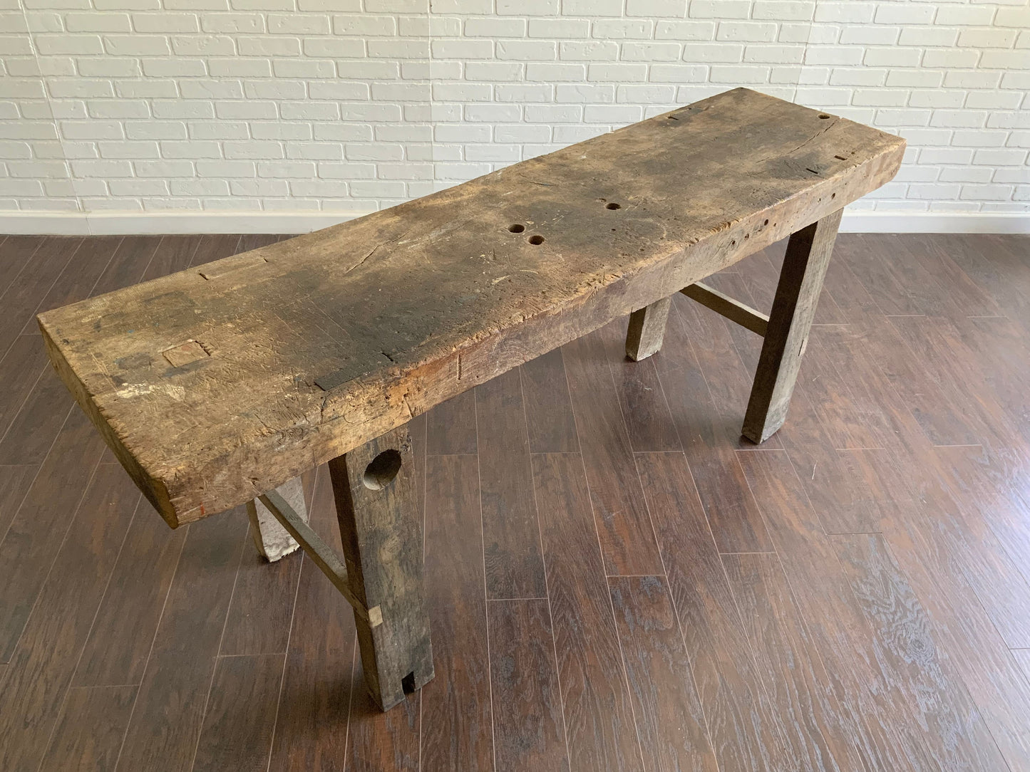 Beautiful One of a Kind Vintage Work Table Console