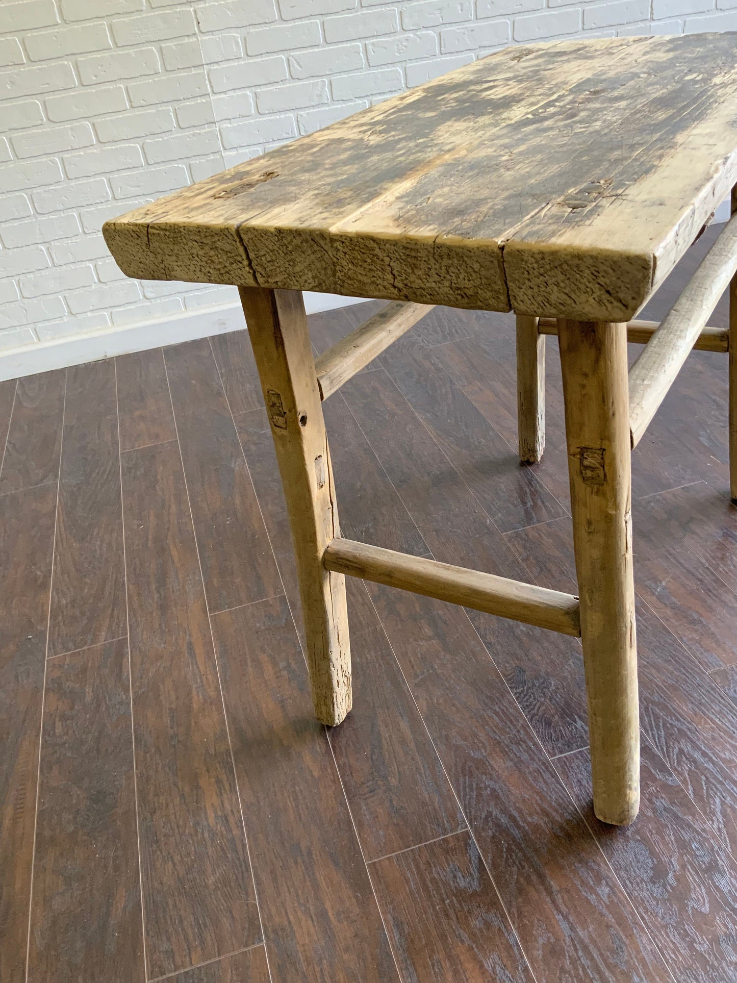Vintage Elm Console Table