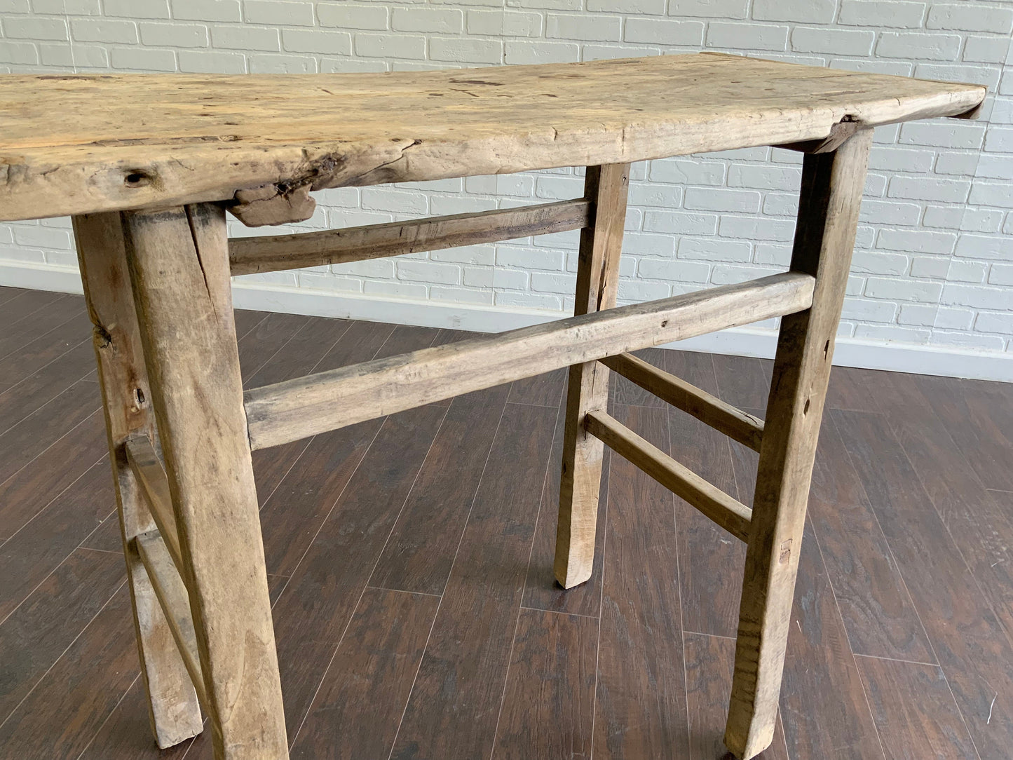 Vintage Elm Console Table