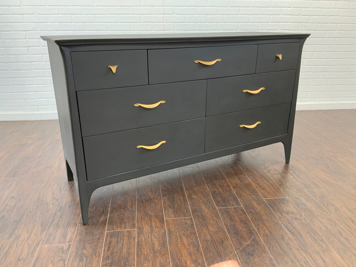 Vintage MCM Dresser - Charcoal