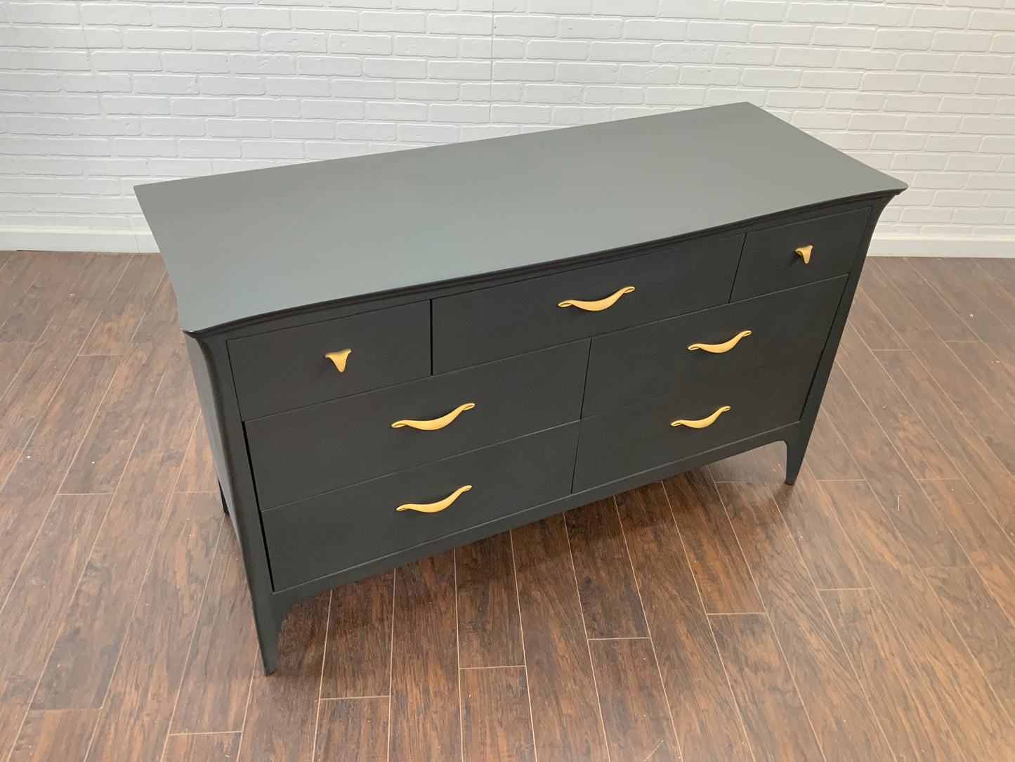 Vintage MCM Dresser - Charcoal