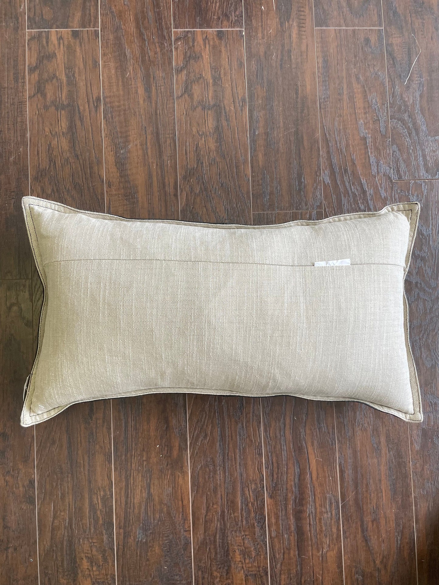 Leather Lumbar Pillow - Black - 14” x 26”
