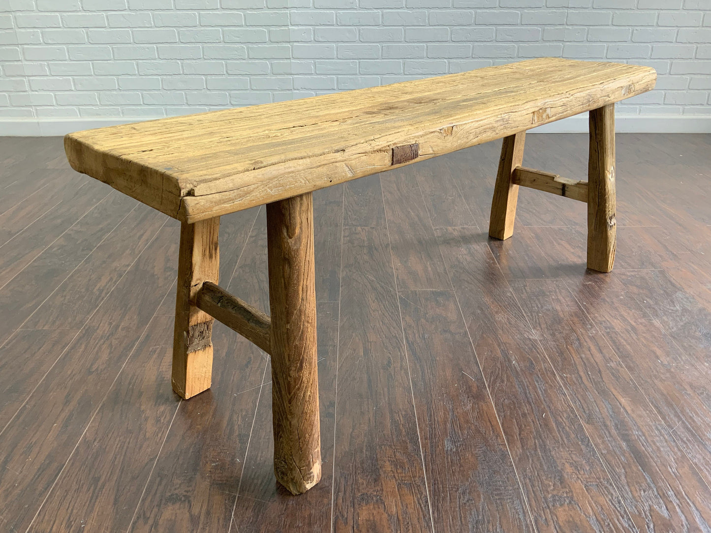 Reclaimed Elm 4’ Entryway Bench