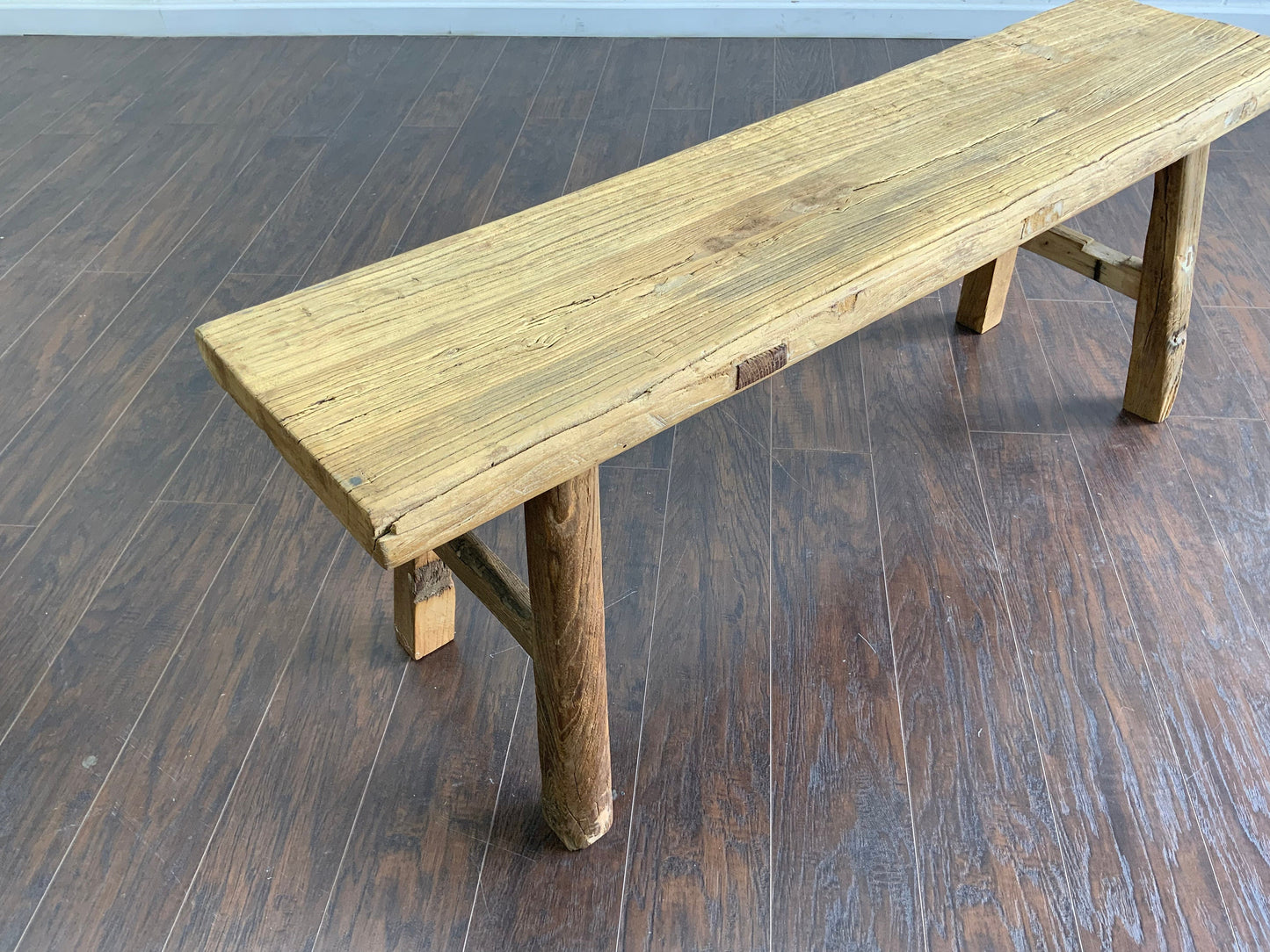 Reclaimed Elm 4’ Entryway Bench