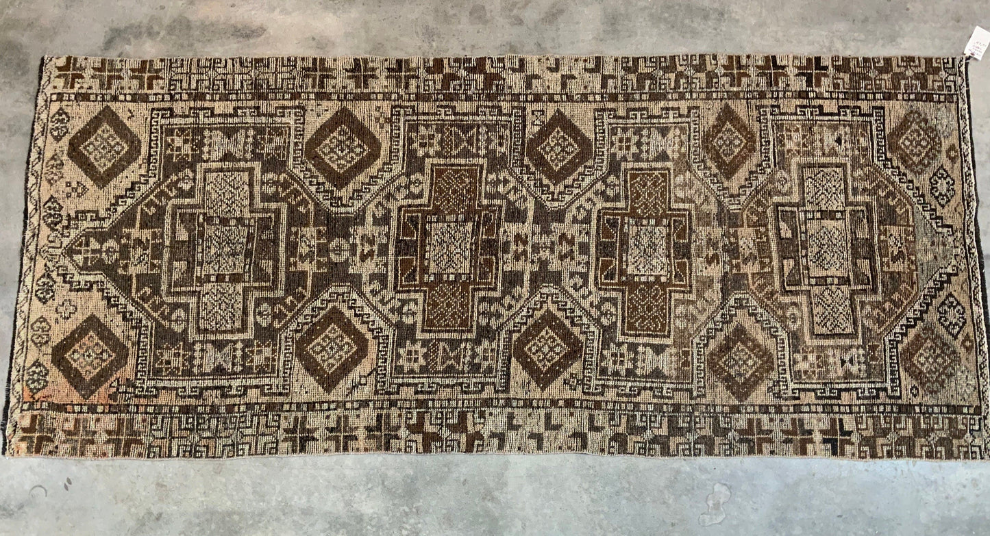 Authentic Vintage Turkish Rug TKRG77374500 - 4'4" x 10'