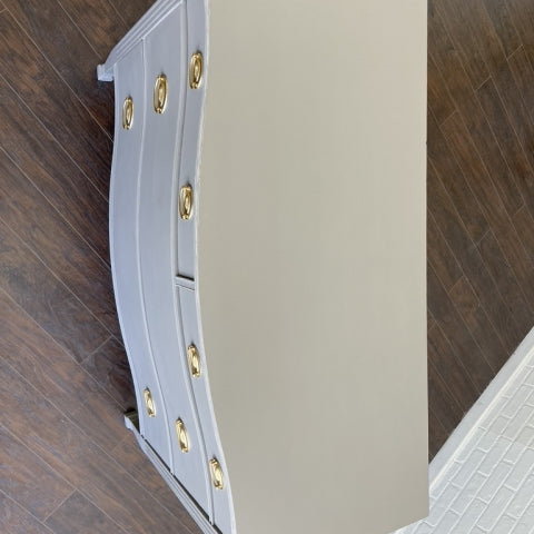 Vintage Single Bow Dresser - Ash Gray