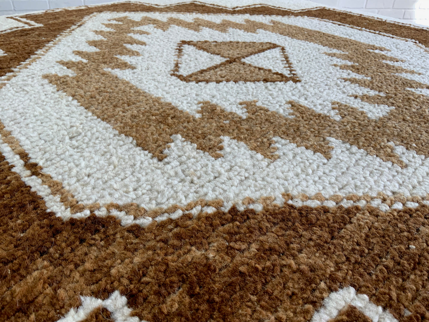 Handcrafted Vintage Rug Upholstered Ottoman XL