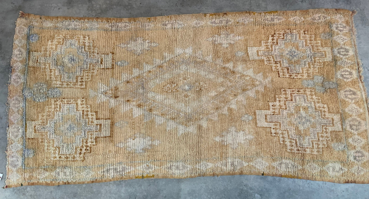 Authentic Vintage Moroccan Rug MNRG4017505 - 4’9” x 10’4”