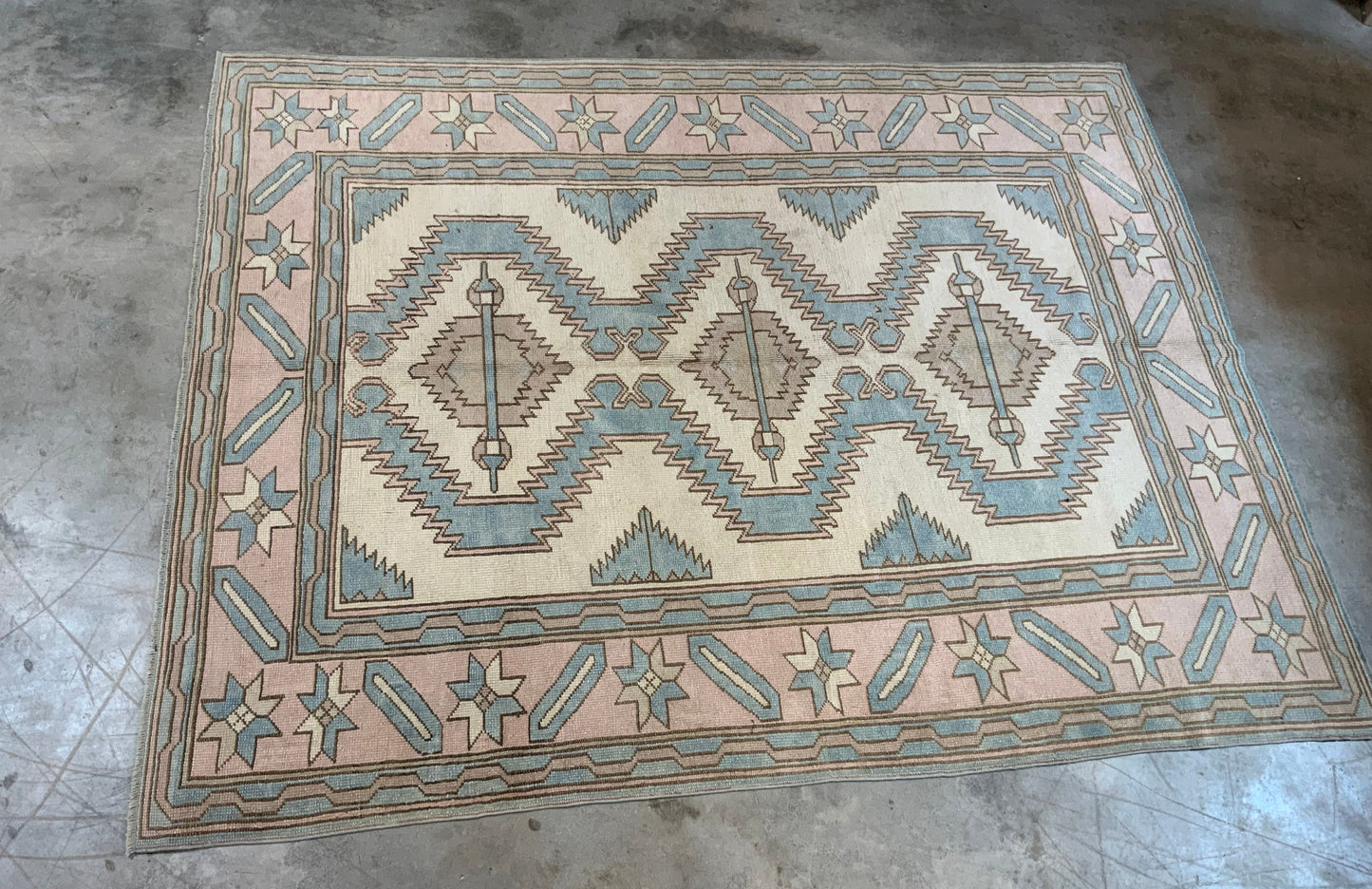 Authentic Vintage Turkish Rug TKRG4467450350 - 6'2" x 8’