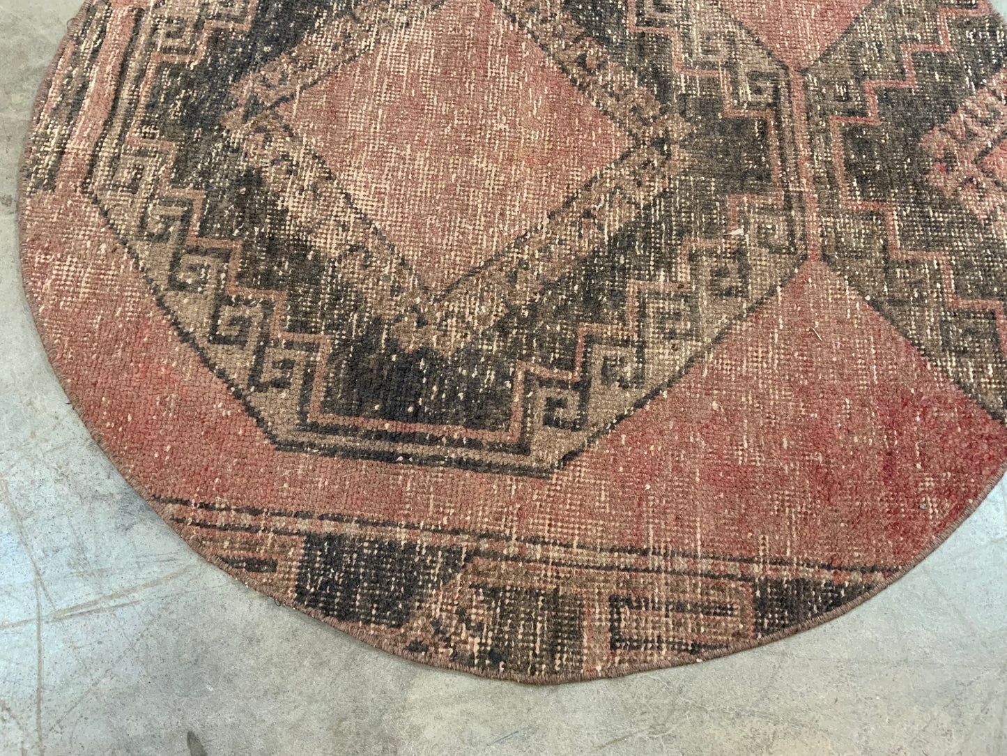 Authentic Vintage Turkish Rug TKRG9718291300 - 3'8" x 3'8”