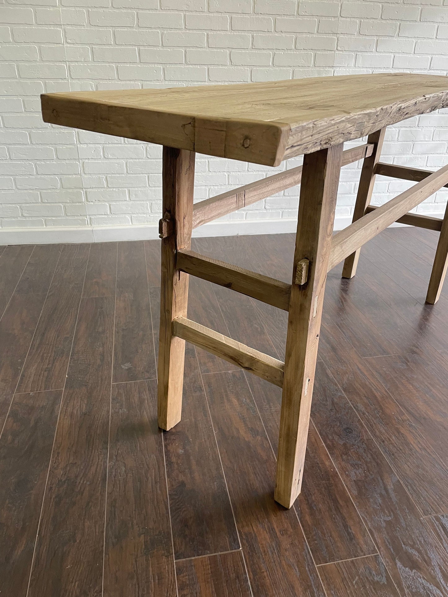 Vintage Elm Console Table