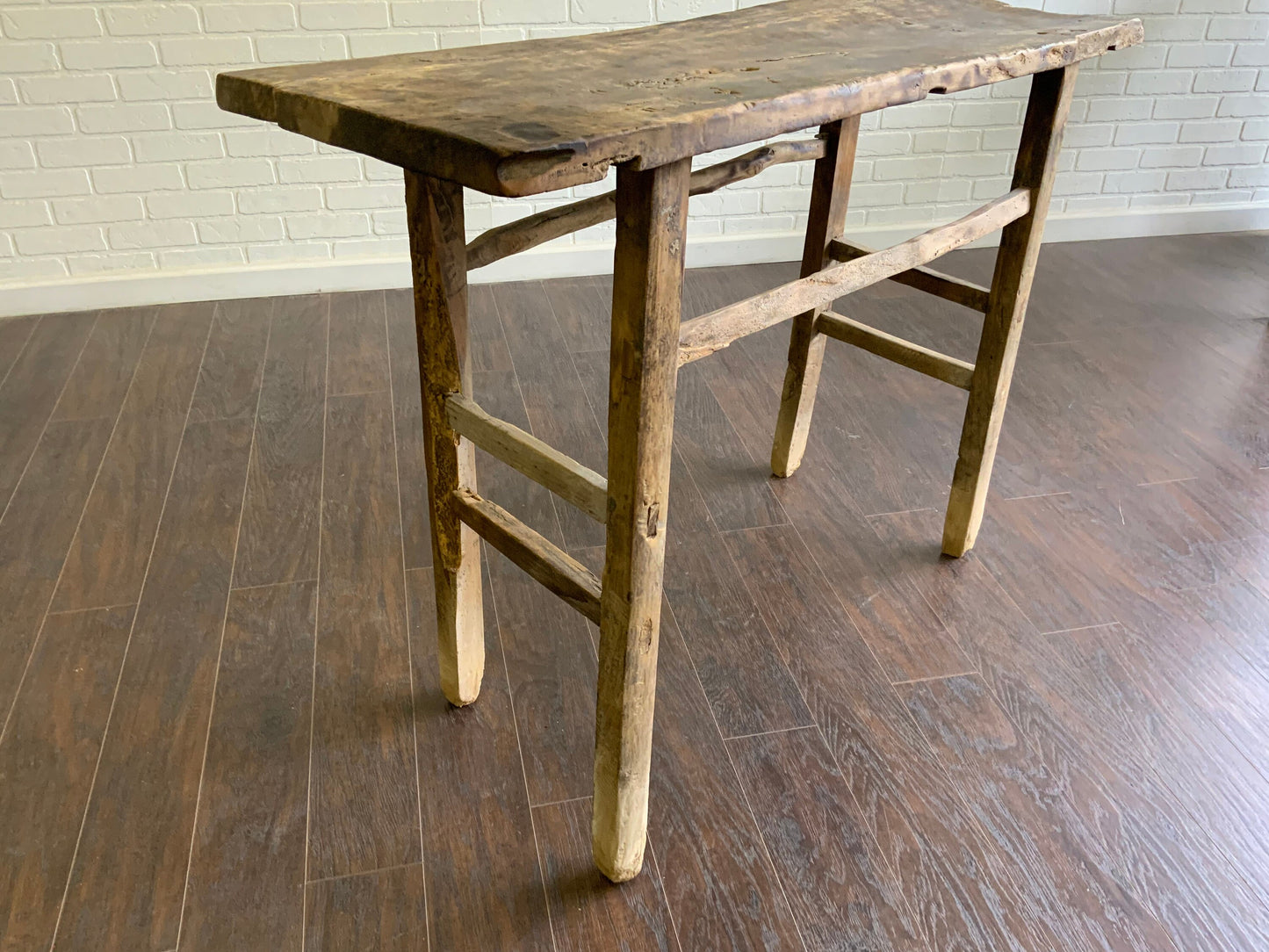 Vintage Elm Console Table