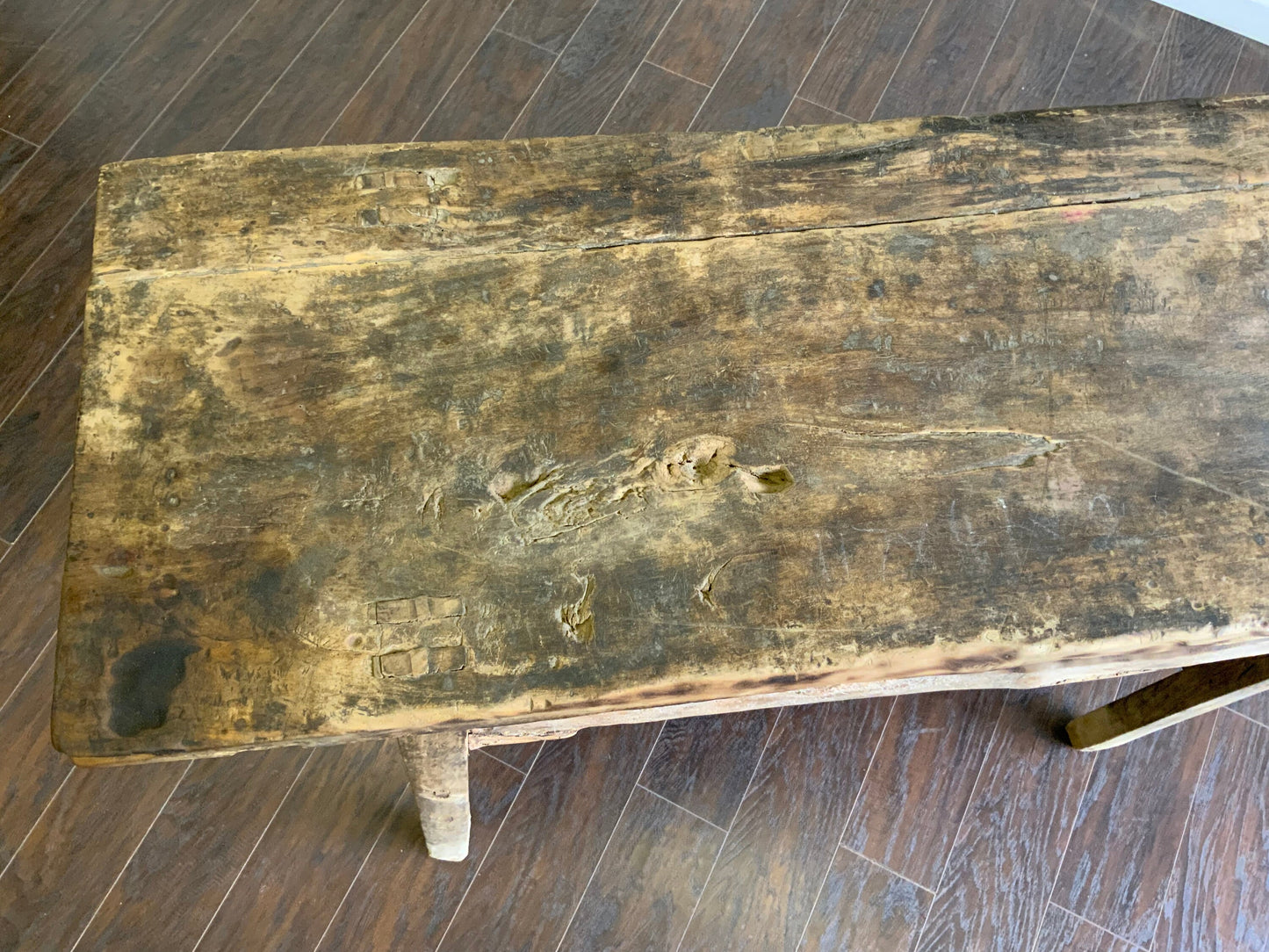Vintage Elm Console Table