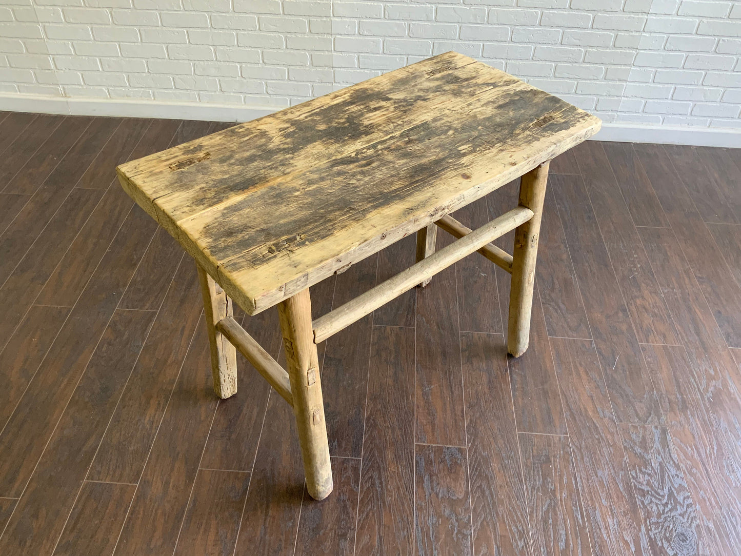 Vintage Elm Console Table