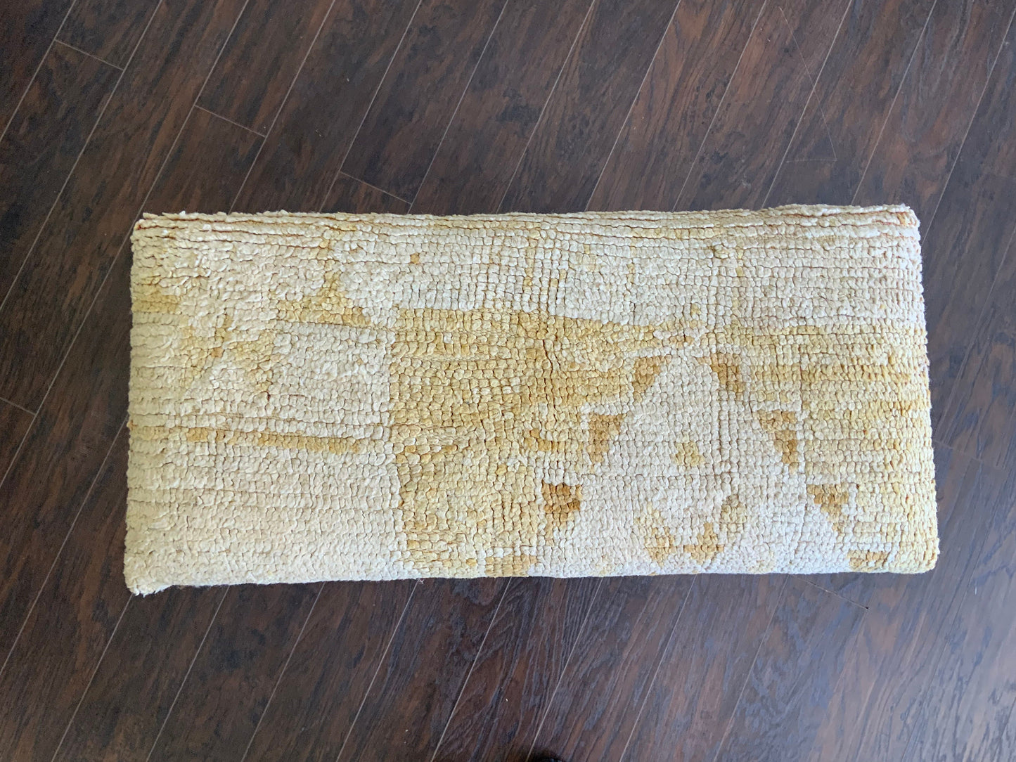 Med - Vintage Rug Upholstered Wood Bench