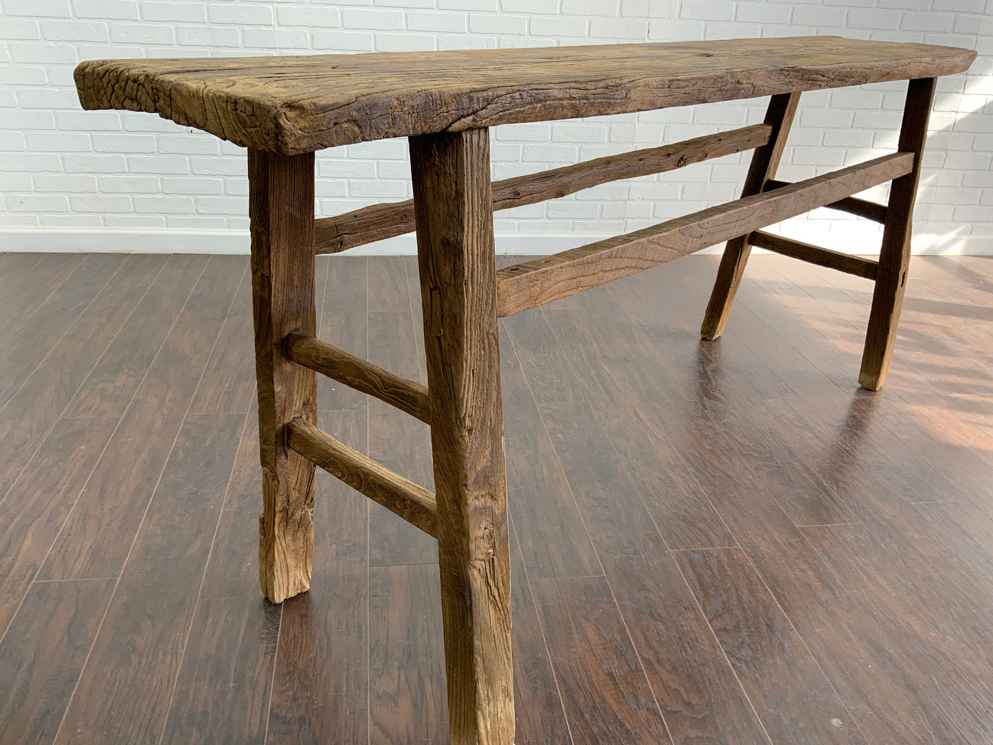 Vintage Elm Console Table - XL