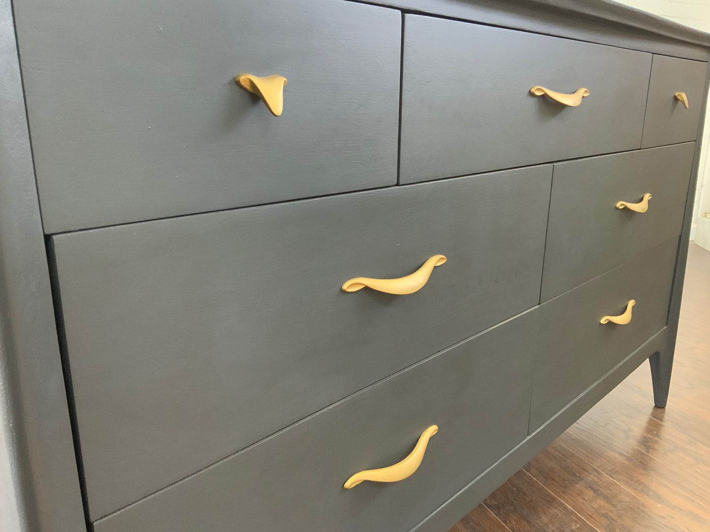 Vintage MCM Dresser - Charcoal