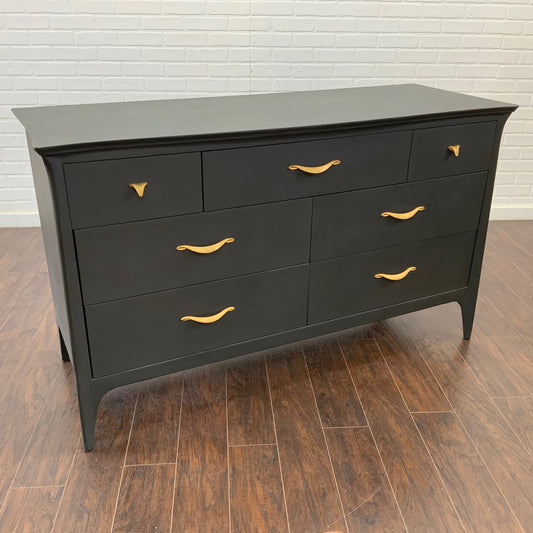 Vintage MCM Dresser - Charcoal