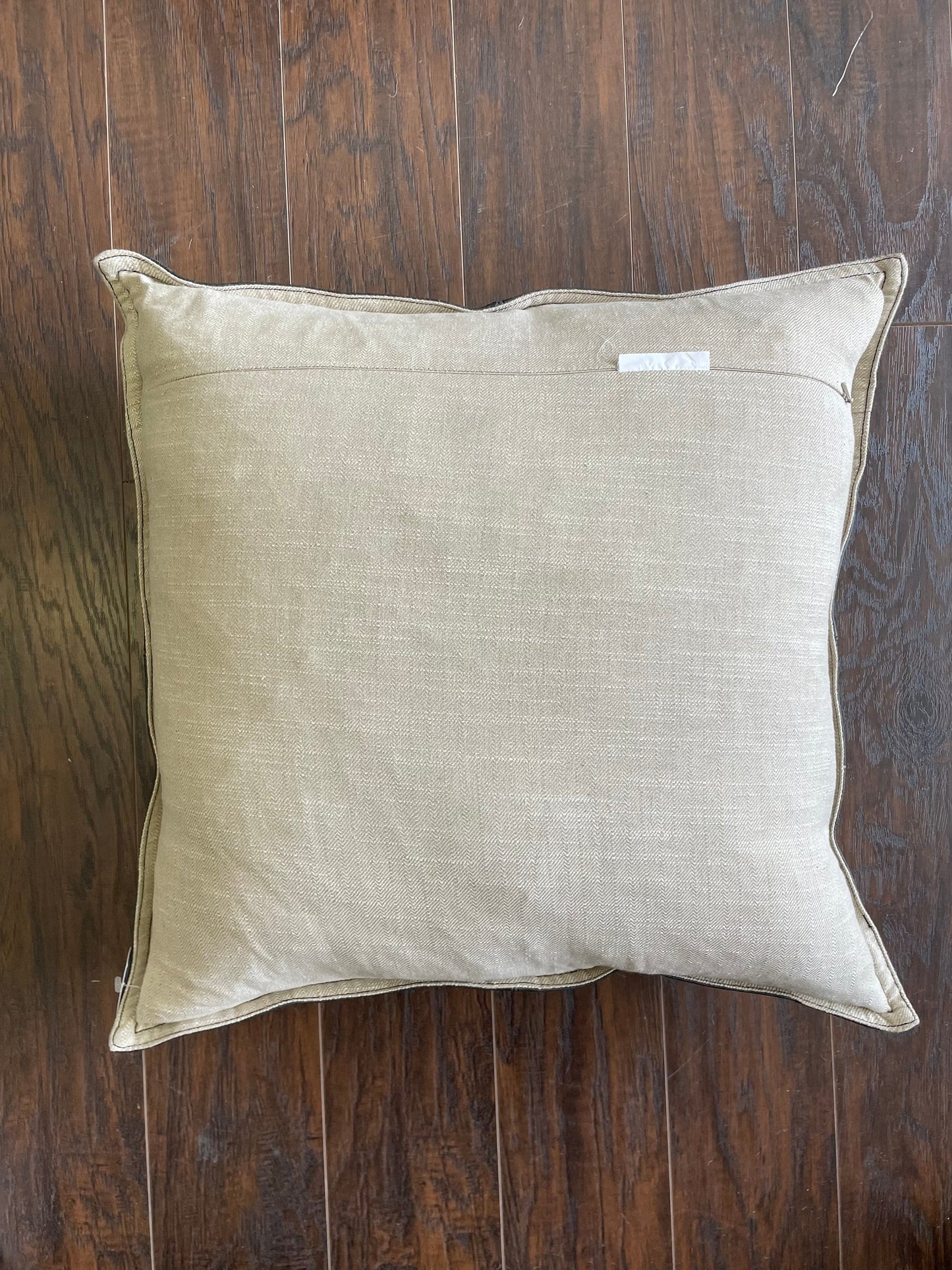 Leather Pillow - Black - 22” x 22”
