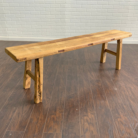 Reclaimed Elm 5’ Entryway Bench