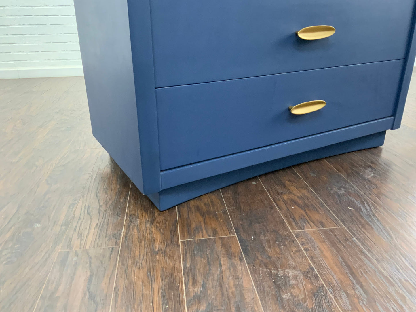 Vintage 3 Drawer MCM Design Bathroom Vanity - Cobalt Blue