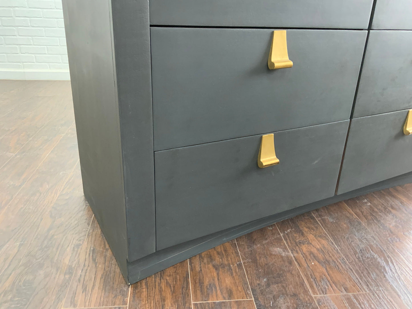 Vintage Kent Coffee Oversized MCM Tall Chest of Drawers - Charcoal