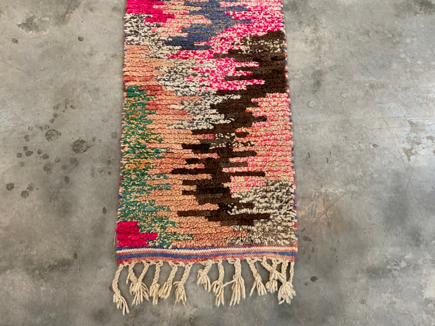 Authentic Vintage Moroccan Runner MNRG44352100 - 2' x 10'